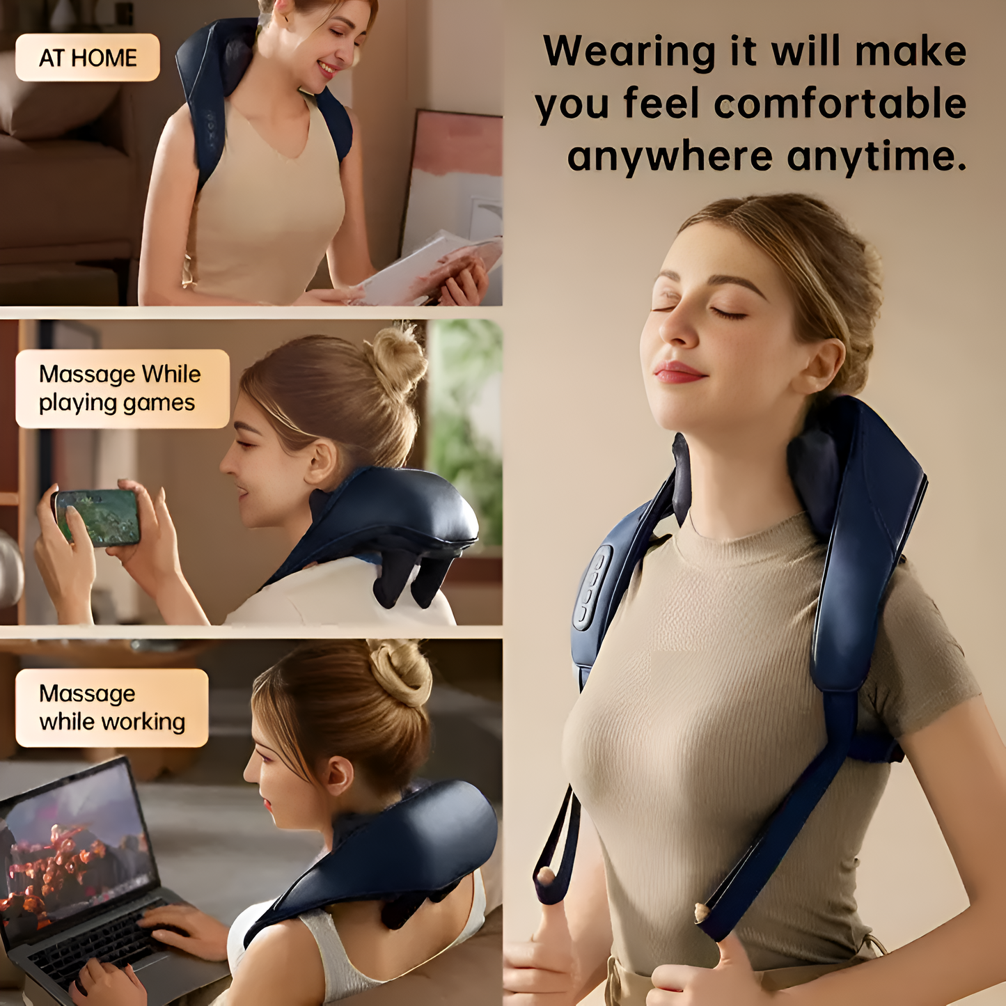 Neck and Back Massager - 4D and Kneading